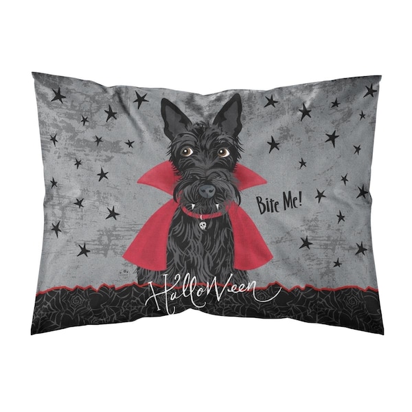 Carolines Treasures Halloween Vampire Scottie Fabric Standard Pillowcase VHA3037PILLOWCASE - main